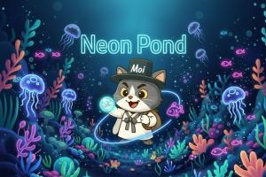 네온 연못 로고
